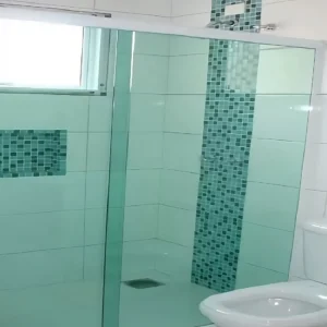 Box Frontal com Vidro Verde 120cm